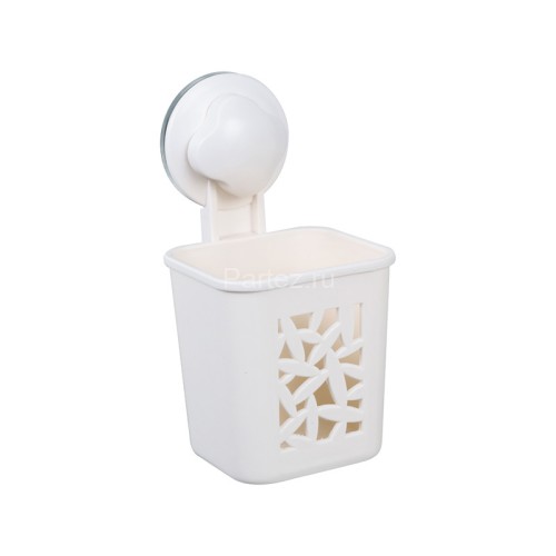 Подстаканник одинарный Fixsen Grampus пластик, белый (GR-7082)