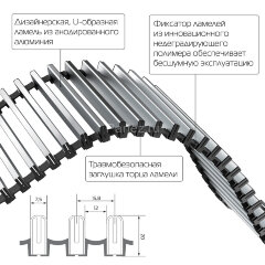 Конвектор внутрипольный Royal Thermo ATRIUM-150/400/1600-DG-U-DB