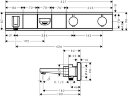 Hansgrohe 15359400 RainSelect RainSelect для ванны с 2 кнопками, СМ