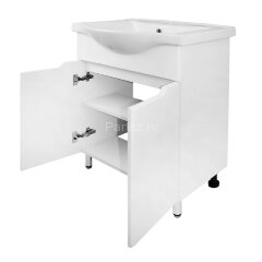 Комплект тумба Палермо 60Н 600х460х840 напольная с раковиной Basic 60, белый (CS00092520)