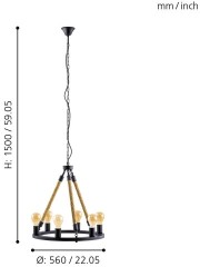 Подвесная люстра Eglo 49694