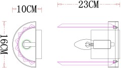 Бра Arte Lamp A1003AP-1CC