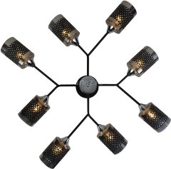 Потолочная люстра Reluce 01405-3.3-08B BK+CR