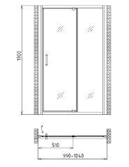 Душевая дверь Gemy Sunny Bay S28191A