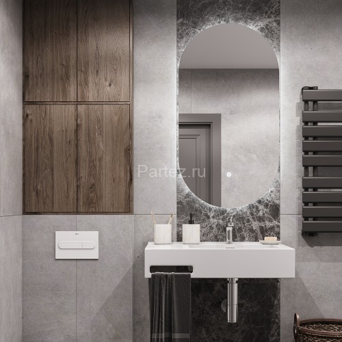 Раковина Aquaton Квадро Про 80 R, правая, белая (1A734331QA01R)