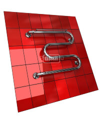 Полотенцесушитель водяной ДВИН M М-образный 60/50 c полкой, полированный (4627086010813)