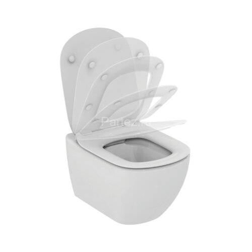 Крышка-сиденье для унитаза Ideal Standard TESI Silk White тонкое, цвет белый шелк (T3527V1)