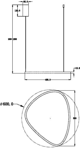 Подвесной светильник Maytoni MOD072PL-L28B3K