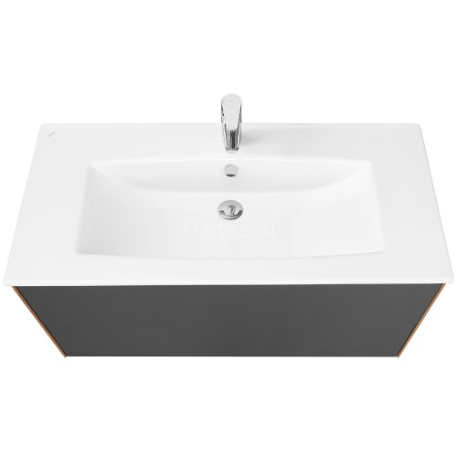 Тумба под раковину AQUATON Сохо 100 подвесная, Слэйт\Галька серая (1A258201AJ9A0)