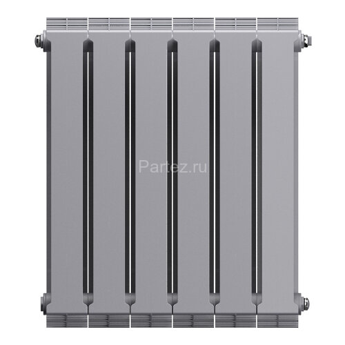 Биметаллический радиатор Royal Thermo PianoForte 500/100-6 (Silver Satin)