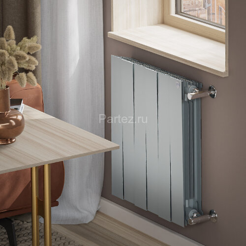 Биметаллический радиатор Royal Thermo PianoForte 500/100-6 (Silver Satin)