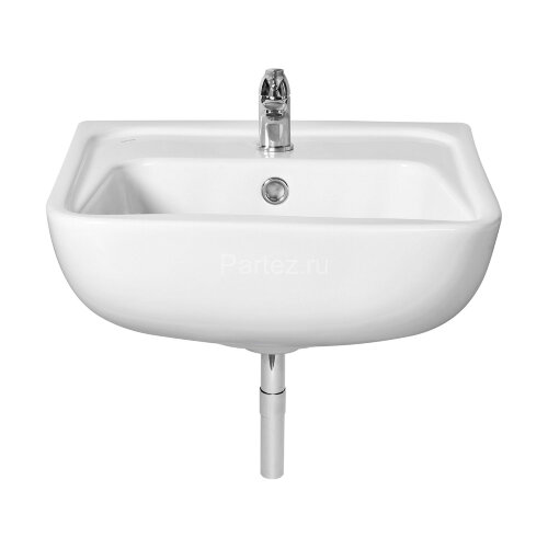 Раковина подвесная Santek "Лонги-50" 500х420х195 фарфор, 1 отверстие под смеситель, белая (1.WH50.1.