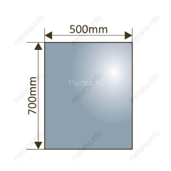 Зеркало с LED-подсветкой MELANA-5070 (MLN-LED001)