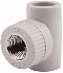 Тройник комбинированный PPR-ВР D32х1&quot; Ekoplastik