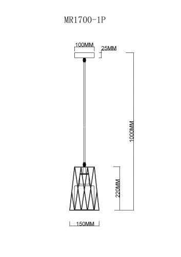 Подвесной светильник MyFar MR1700-1P