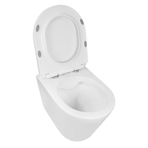 Унитаз подвесной Azario VENTO 360х485х350 безободковый, c быстросьемным сиденьем микролифт (AZ-1046)