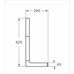 Бачок пластиковый AZARIO 380x90x390 с соединительной трубой, белый (AZ-972)