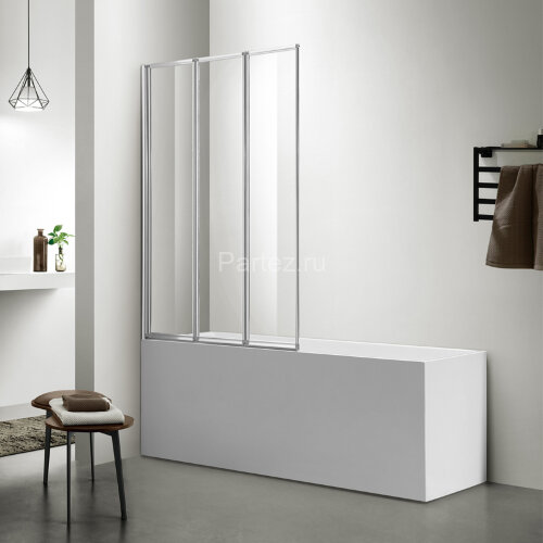 Шторка для ванны складная Azario PRESTON 100х150 цвет профиля хром (AZ-NFC6433 1000)