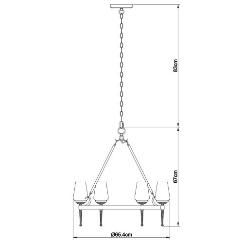 Подвесная люстра Arte Lamp A1722SP-6BA