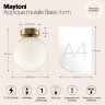 Настенно-потолочный светильник Maytoni MOD321WL-01G2