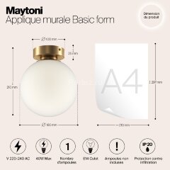 Настенно-потолочный светильник Maytoni MOD321WL-01G2