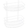 Полка корзина Fixsen, двухэтажная, белая (FX-720W-2)
