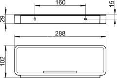 Корзинка для душа Keuco Plan, хром (14959010051)