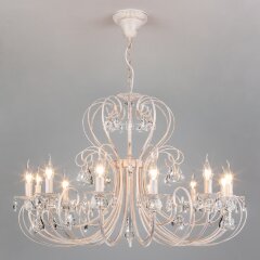 Подвесная люстра Eurosvet 3305/12 белый с золотом