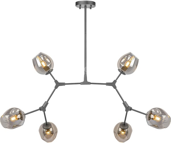 Потолочная люстра AM Group LOFT-6 BK