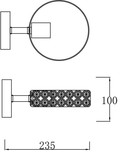 Бра Escada 679/1A Black