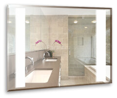 Зеркало LORANTO Премьер-эконом 700х500, LED-подсветка, сенсорный выключатель