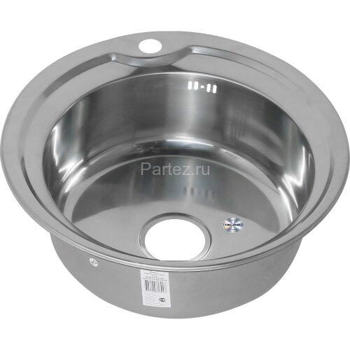 Мойка 510 MELANA 0,6/170 врезная круглая с сифоном (018 tb *16)