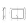 Душевой поддон Azario 800х800х150 R/L, для TORONTO 1432B (P18 R/L)
