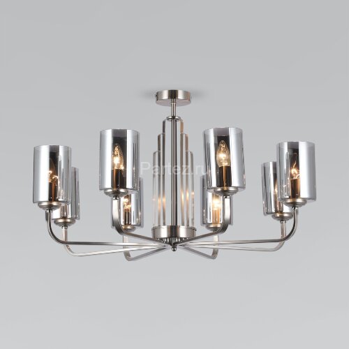 Потолочная люстра Eurosvet 60138/8 сатин-никель