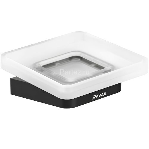 Мыльница Ravak 10° black, Черный матовый (X07P556)