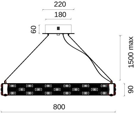 Подвесная люстра Fluorite FL1051-10P