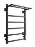 Полотенцесушитель электрический ДВИН Fj plaza neo 80/50 К диммер квадрат, чёрный матовый (4657771770