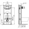 Промо-комплект Ideal Standard Tesi Aqua Blade Унитаз подвесной с инсталляцией с сиденьем Микролифт +