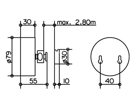 Веревка для белья Keuco Plan 2,8м, хром (04979070001)