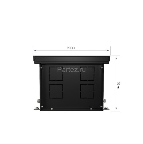Конвектор внутрипольный Royal Thermo ATRIUM-150/200/3000-DG-U-BL