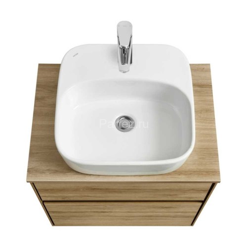 Тумба под раковину Aquaton Либерти 60, 2 ящика, дуб эльвезия (1A279401LYC70)