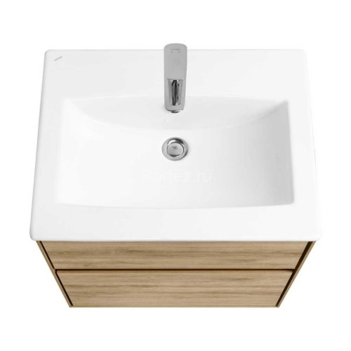 Тумба под раковину Aquaton Либерти 60, 2 ящика, дуб эльвезия (1A279401LYC70)