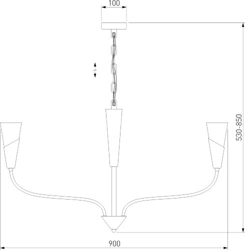 Подвесная люстра Eurosvet 60167/8 латунь