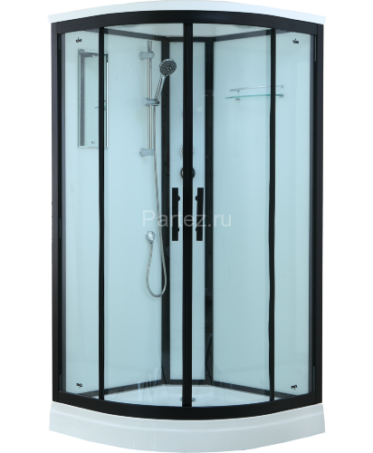 Timo Standart T-6601 Black душевая кабина (100*100*220), шт