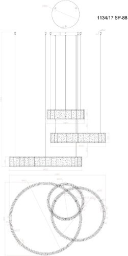Подвесной светильник Divinare 1134/17 SP-88