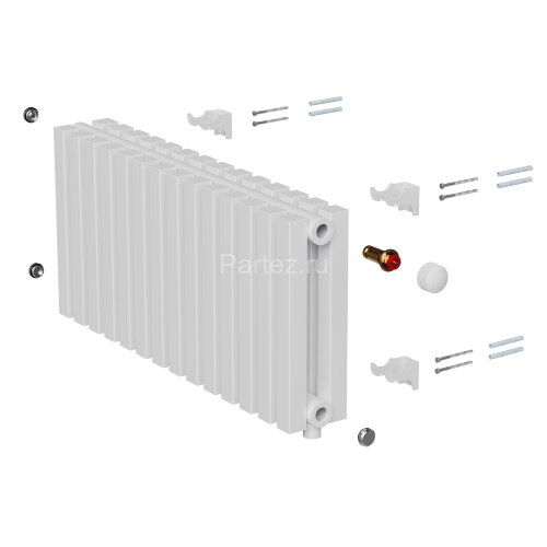 Дизайн-радиатор Royal Thermo Shift Q30 VC2030 - 14 секц. RAL9016