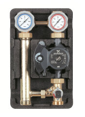 Насосная группа Meibes MK ME 66731.40 1" с трехходовым смесителем, с насосом Grundfos UPS 25-60