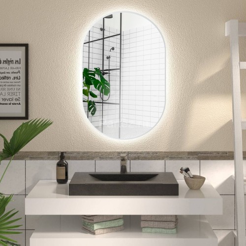 Зеркало AZARIO Aria 600х900 с подсветкой, сенсорный выключатель с функцией диммера (AZ-Z-010CS)