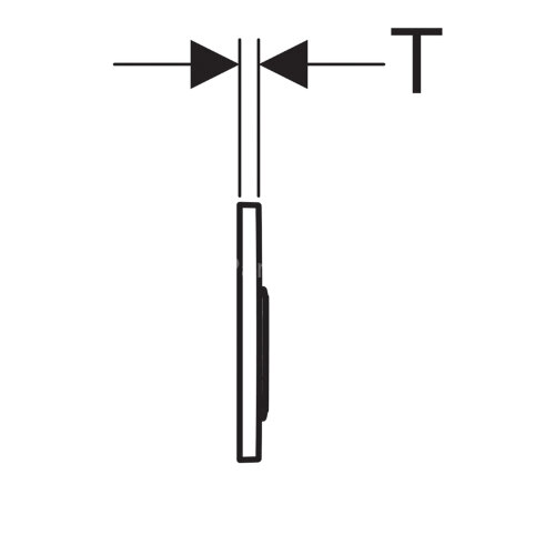 Кнопка смыва Geberit Geberit Omega 20, двойной смыв, хром матовый (115.085.KH.1)