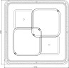 Потолочная люстра Escada 10235/4LED SQUARE